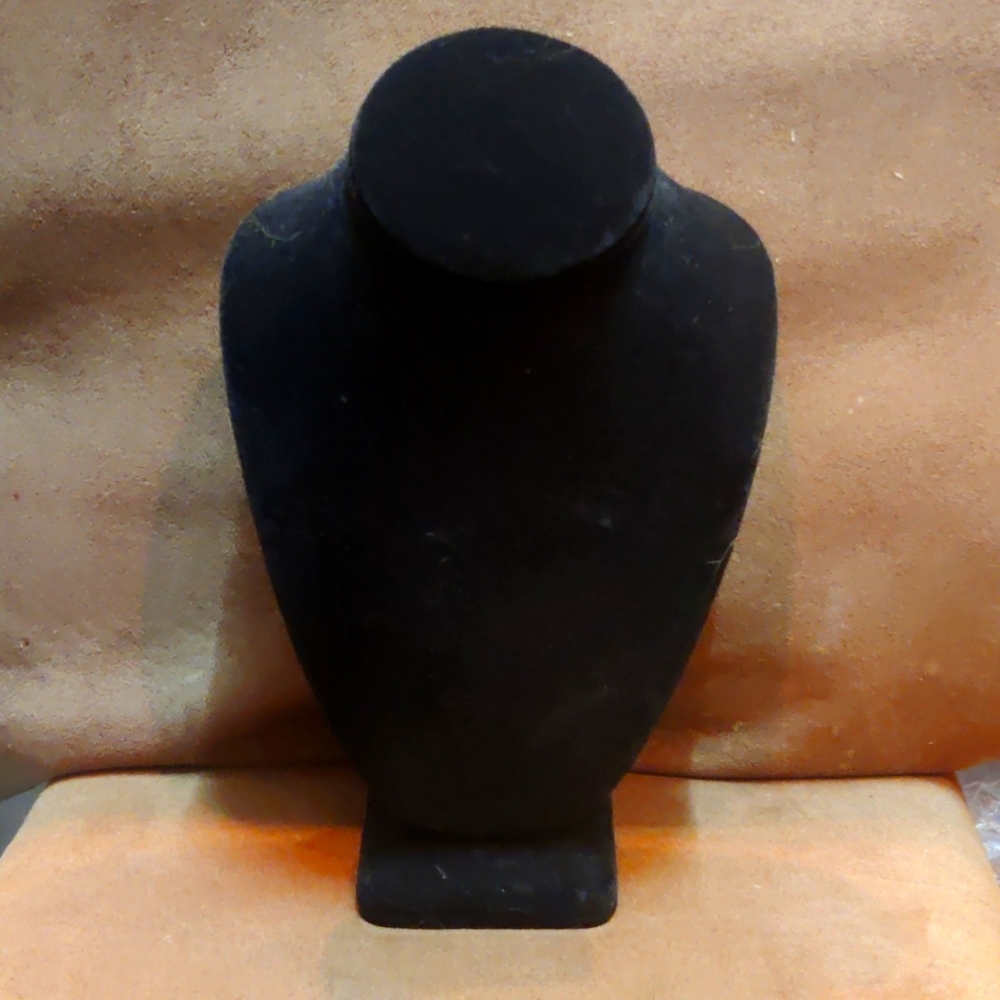 Necklace Stand Display Black Velvet.